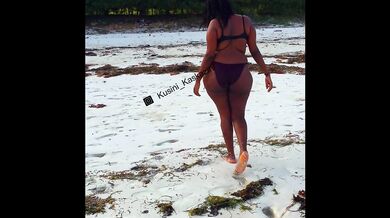 The pussy was dripping with cum after the beach walk
