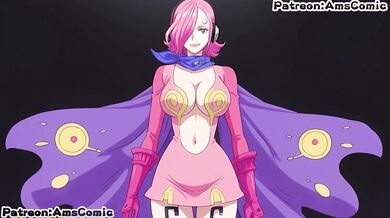 One Piece hentai ams animation - Vinsmoke Reiju big tits blow job hentai by amscomic