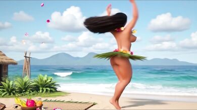Moana Glides In Forest Sensual Fours, Tattoo Glistens
