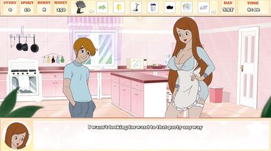 He Cums On His Stepmom's Swimsuit While Helping Her(18+) - Milftoon Gameplay Part13