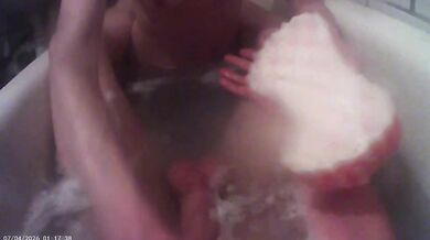Blowjob in the bathroom from a beautiful girl