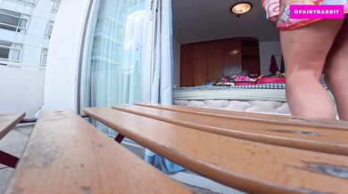 CAUGHT ON THE BALCONY?