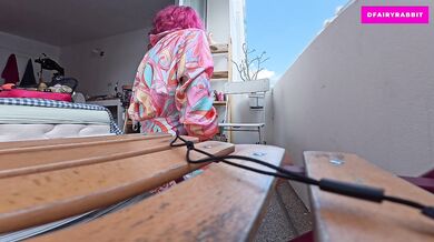 CAUGHT ON THE BALCONY?