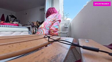 CAUGHT ON THE BALCONY?
