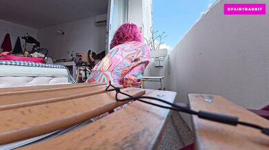 CAUGHT ON THE BALCONY?