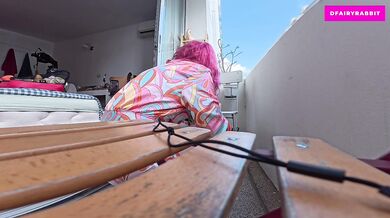 CAUGHT ON THE BALCONY?