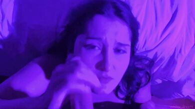 She wake up in the middle of the night for a facial