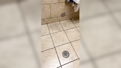 I pissed in a gas station bathroom trash can. Felt so naughty.
