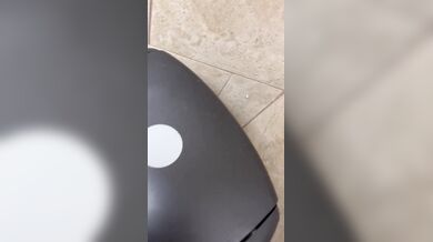 I pissed in a gas station bathroom trash can. Felt so naughty.