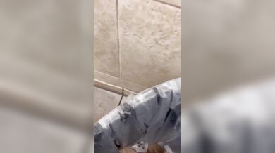 I pissed in a gas station bathroom trash can. Felt so naughty.