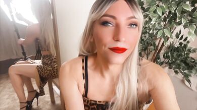 Satin Leopard sluts in high heels