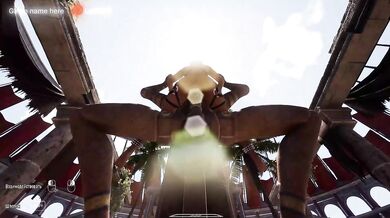 Lara Croft was impaled on this two-meter dick in front of 1,000 spectators.