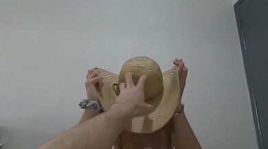 Sexy Cowgirl in Hotel Bed