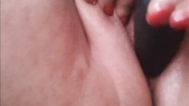 having fun with my big fat pussy with anal plug