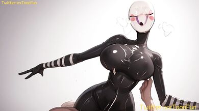 FNAF hentai Adult animation - Puppet Blow Job Hand Job Tits Job Hentai animation by xxtoonfun