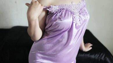 BIG ASS INDONESIAN GIRL IN SEXY SATIN BLUE LINGERIE GET CREAMPIE BOKEP INDO TERBARU