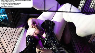 Controlled JOI & Edging: Cum on My High Heel Boots - Mistress Julia