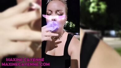 Outdoor Smoking - Teaser - Miss Maxine - Smoking girls