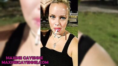 Outdoor Smoking - Teaser - Miss Maxine - Smoking girls