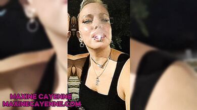 Outdoor Smoking - Teaser - Miss Maxine - Smoking girls