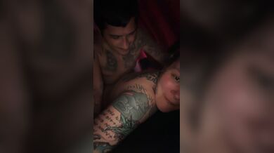 First time trying to take his big dick in my ass