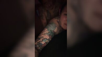 First time trying to take his big dick in my ass