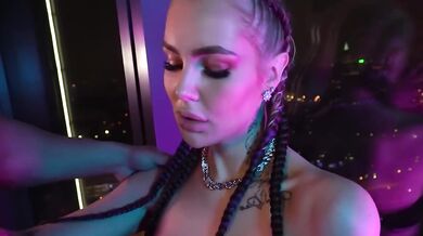 Gorgeous beauty hard fucking with cum on face. Video for cuckold husband