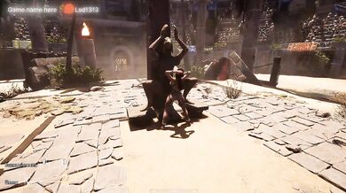 Will This Huge Dick Awakened Statue Be Able To Fuck Lara Croft's Tight Pussy?