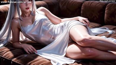The beautiful woman with white hair, captivating you completely. Hope this will ignite your passion! first episode AI-generated