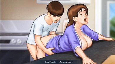 Sommertime saga | stepmom with hit scenes in the kitchen | Gameplay