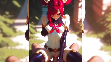 Star Guardian Jinx gets filled with cum!
