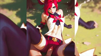 Star Guardian Jinx gets filled with cum!