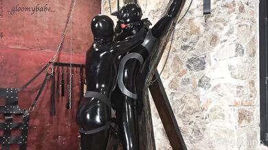 Punishment in the cross T1, hard dick play - Alex Latex