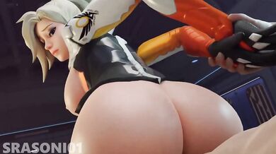 Mercy Overwatch porn fuck compilation