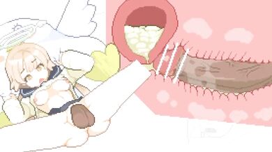 Fuck the HOT Angel Girl until she gets PREGNANT! | Hentai Rhythm Pixel Game