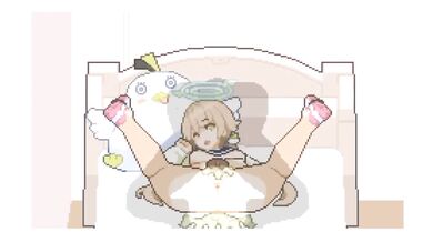 Fuck the HOT Angel Girl until she gets PREGNANT! | Hentai Rhythm Pixel Game