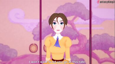 Jane Footwok and sex | Tarzan | Full & POV on patreon: Fantasyking3