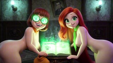 Velma and Daphne Become Fully Nude in Haunted Mansion Ghost Mystery as Their Clothes Tear During Investigation