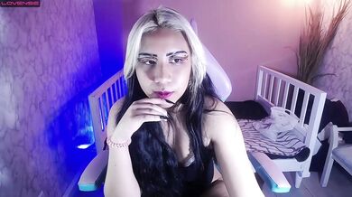 Kinky BBW Colombian in Leather Outfit & Blonde Wig
