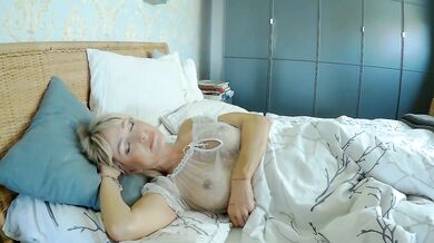 Hot blonde Magdalene dreams of deep throating and cum in her mouth.