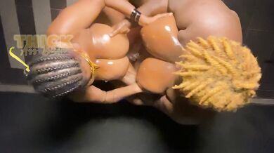Two busty babes devoured each other