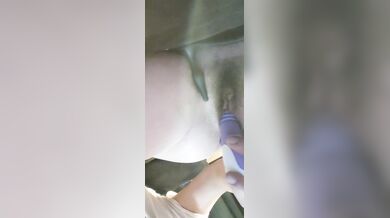 Hairy stepsister bent over and creams all over new 9in dildo