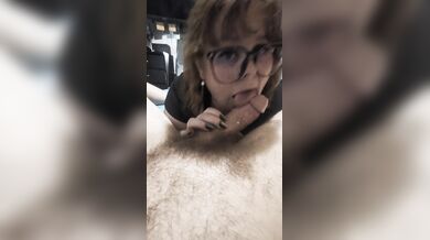 Using fuckmeats throat like a pussy.