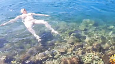 Real Naturist Vacation in Montenegro: Naked Yoga & Underwater Swimming