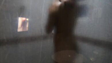 Latina taking a bath with her boyfriend is quite shy