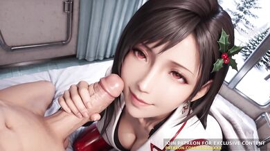 3D Animation: Nurse Tifa Can't Wait for Christmas - Your Special Holiday Checkup POV Uncensored Hentai