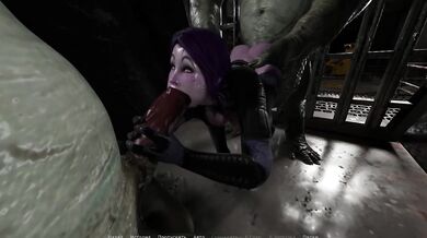 She worships mutants and gets their dicks in her holes. 3D Hentai Game