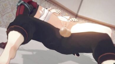 【MMD】原神　宵宮 背面騎乗位セックス