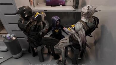She didn't expect to meet two mutants and they suddenly fucked her deep in the throat