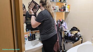 Watching My Wife Get Ready... She Looks So Good | Mirror Makeup Routine